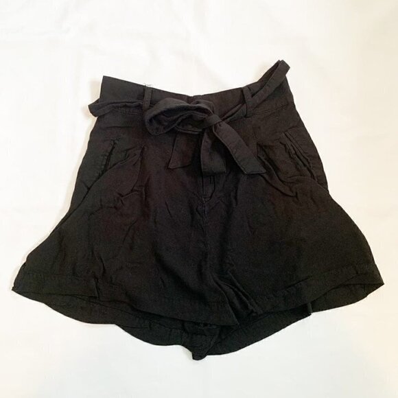 5/$25 BB Dakota by Steve Madden black high waist drawstring tie flowy shorts - 4 - Picture 1 of 9